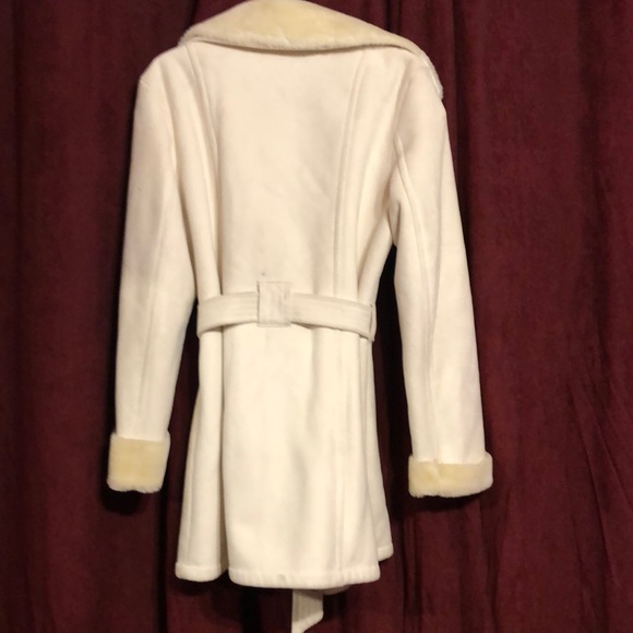 Host Pick: Cream Faux Suede Sherpa Coat - Picture 3 of 6